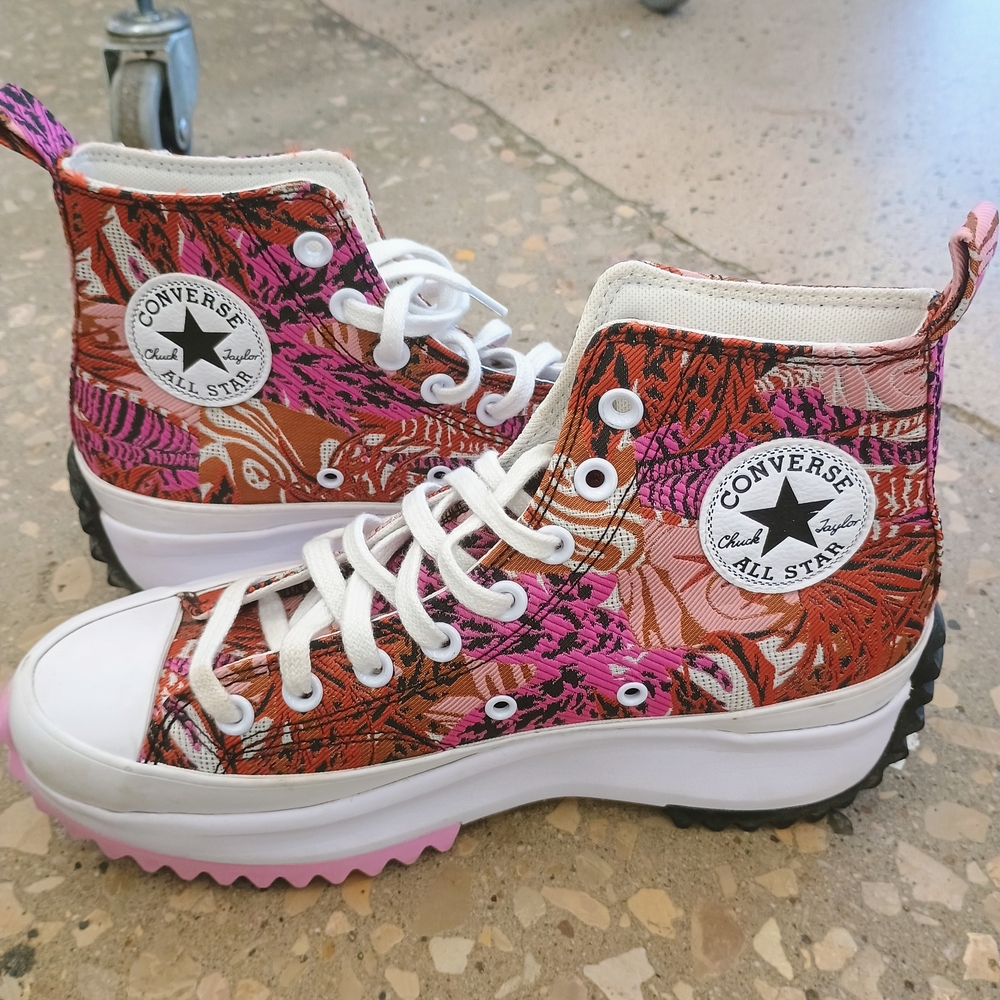 Converse High-Top Sneakers - Pink and Orange